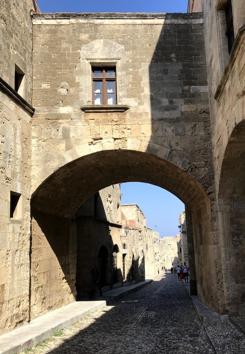 Street of the Knights in the medieval Old Town of Rhodes